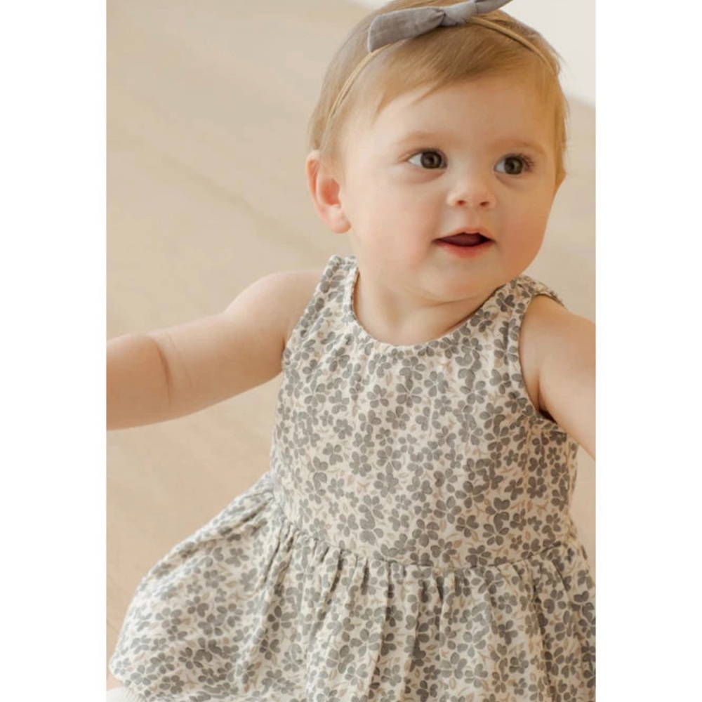 Quincy Mae Poppy Skirted Tank Romper 3-6 months